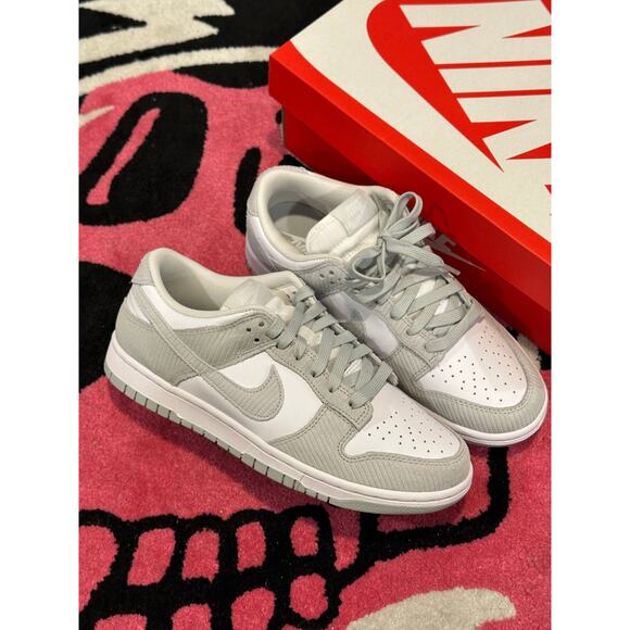 Nike Dunk Low Light Silver Corduroy (Women's)